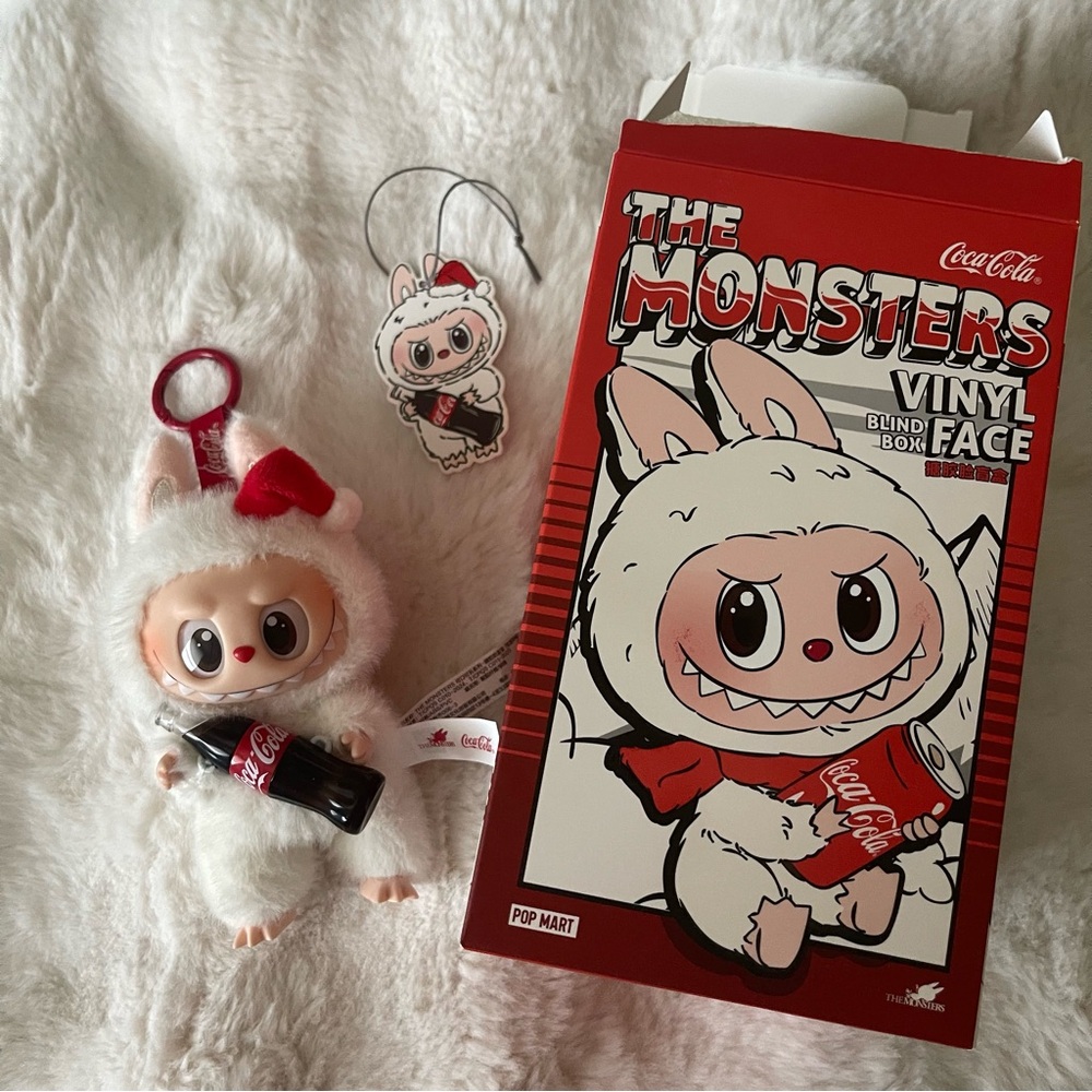Pop Mart Coca-Cola Labubu Vinyl Face Pendant